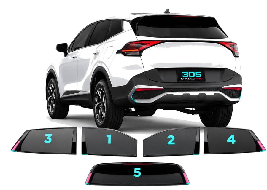 4 doors and back glass — 305 Shades Pro